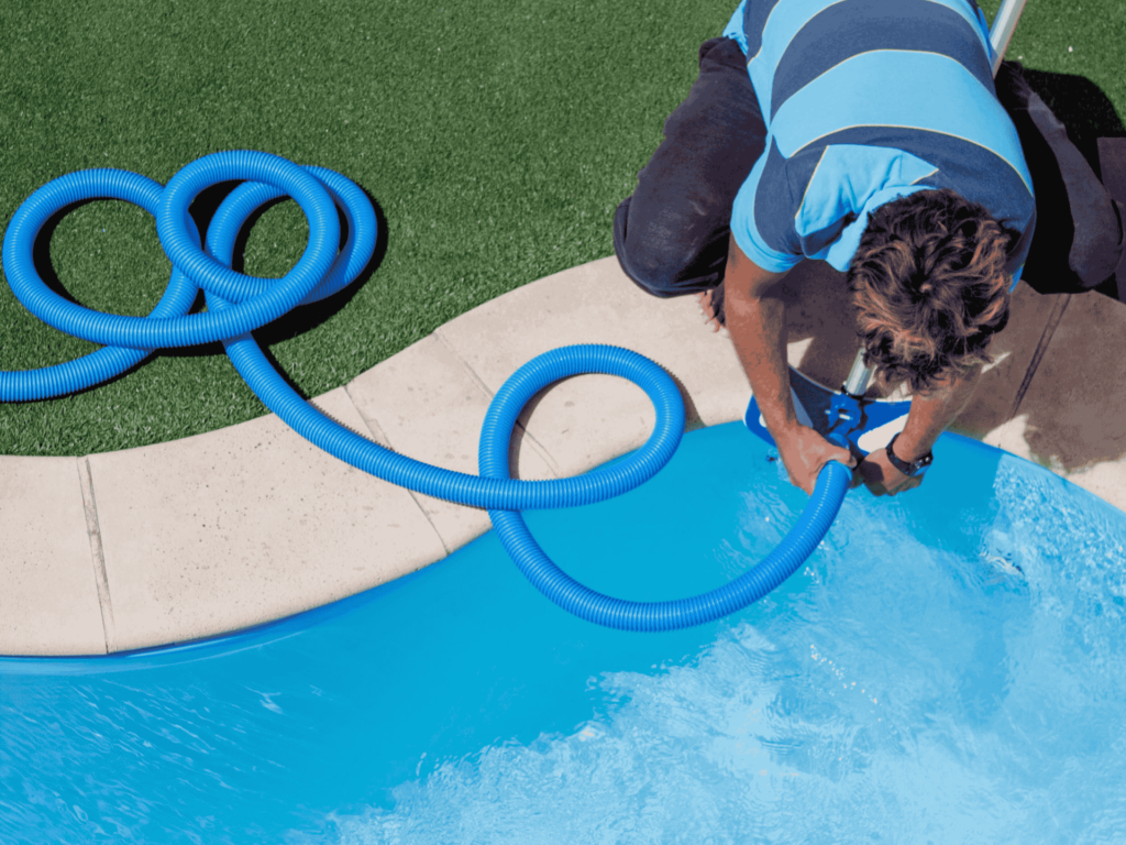 Pristine swimming pool maintained by Encore Pool Care