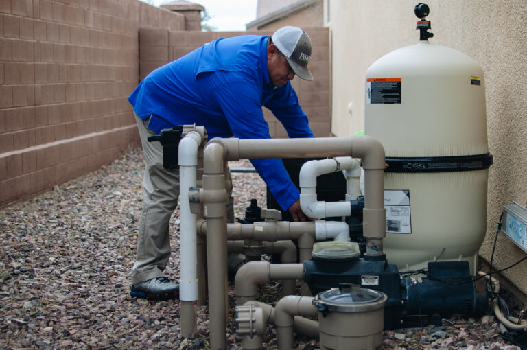Commercial Pool Equipment Installation Setup in Beverly Hills